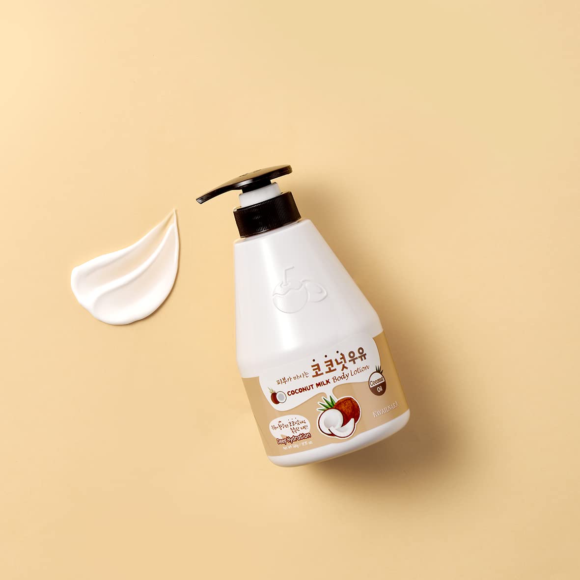 A tropical coconut scent scene with Kwailnara Coconut Milk Body Lotion