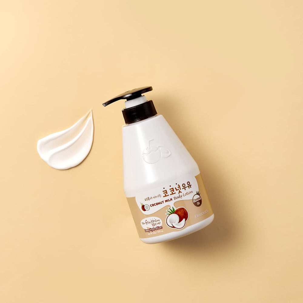 A tropical coconut scent scene with Kwailnara Coconut Milk Body Lotion