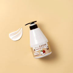 A tropical coconut scent scene with Kwailnara Coconut Milk Body Lotion