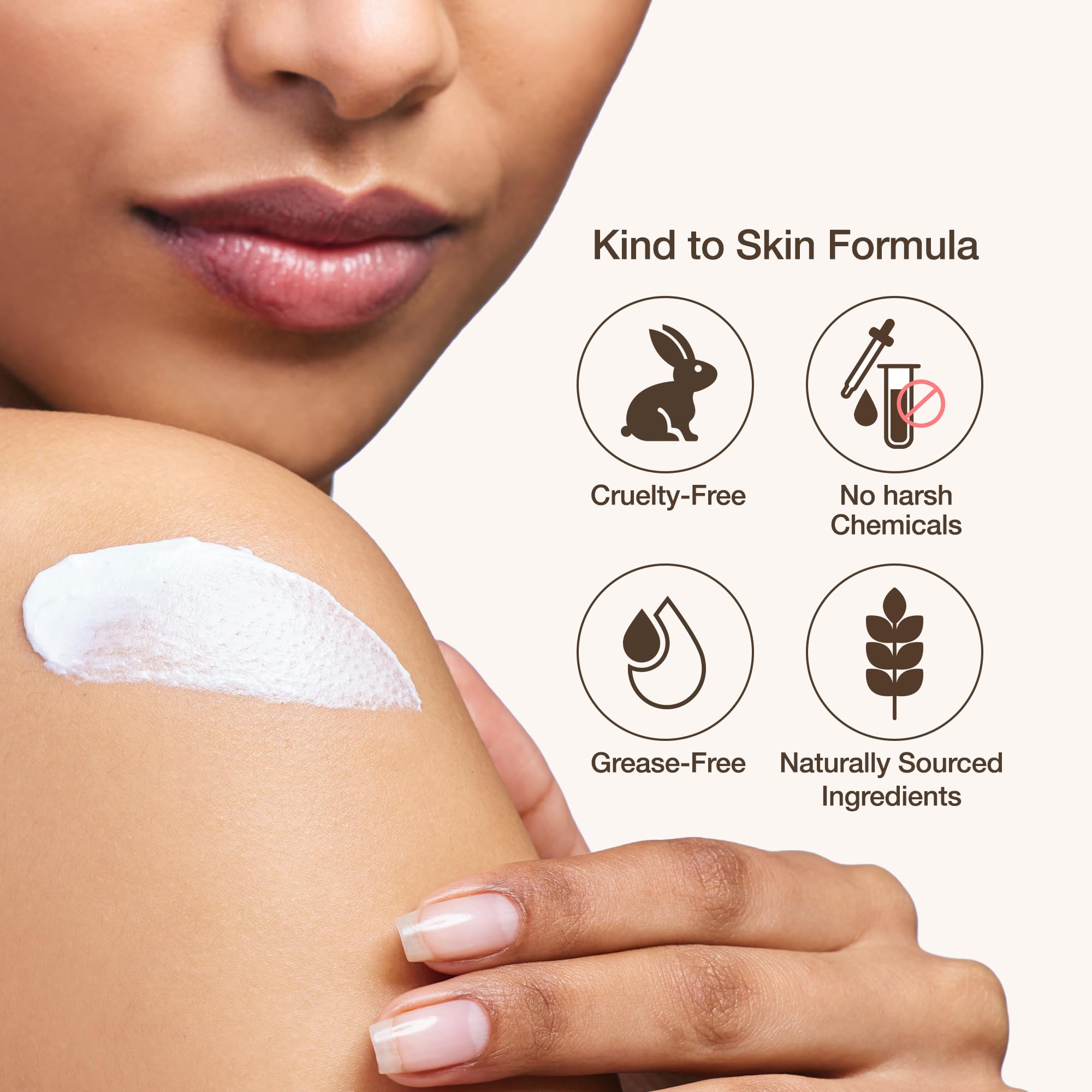 Kwailnara Rice Milk Body Lotion ingredients close-up highlights rice extract and milk proteins.