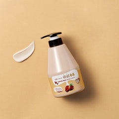 Kwailnara lotion on skin quick-absorbing hydration with a silky finish