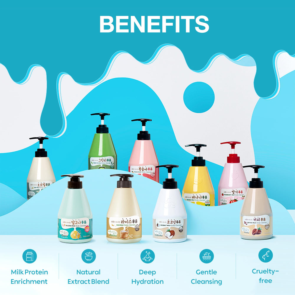 Kwailnara Yuja Milk Body Wash foam texture for a gentle cleanse.