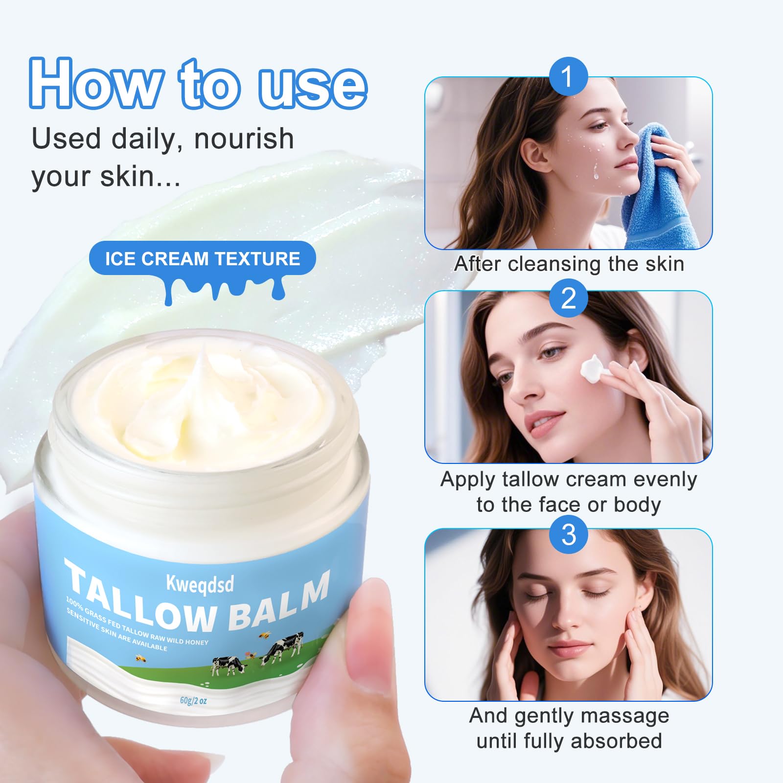 Hands applying balm for nourishing moisture on dry skin