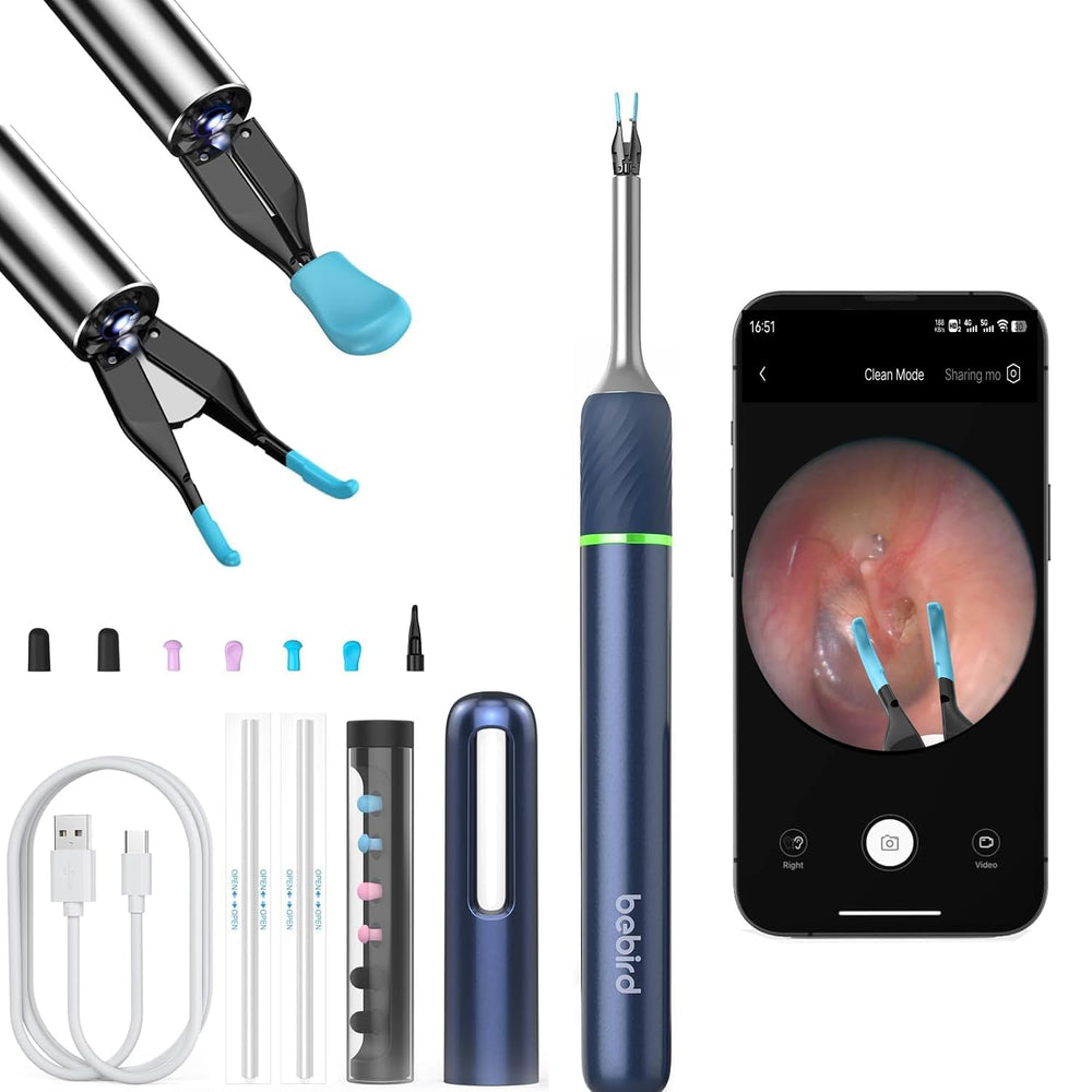 KWYBOW Note5 earwax camera inside the ear canal for clear inspection.