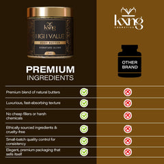 Cruelty-free badge on KXNG Cosmetics packaging