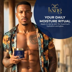 KXNG Cosmetics Fragrance Notes image highlights citrus and musk for a fresh scent.