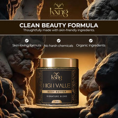 Hands applying KXNG Shea Butter for daily moisture