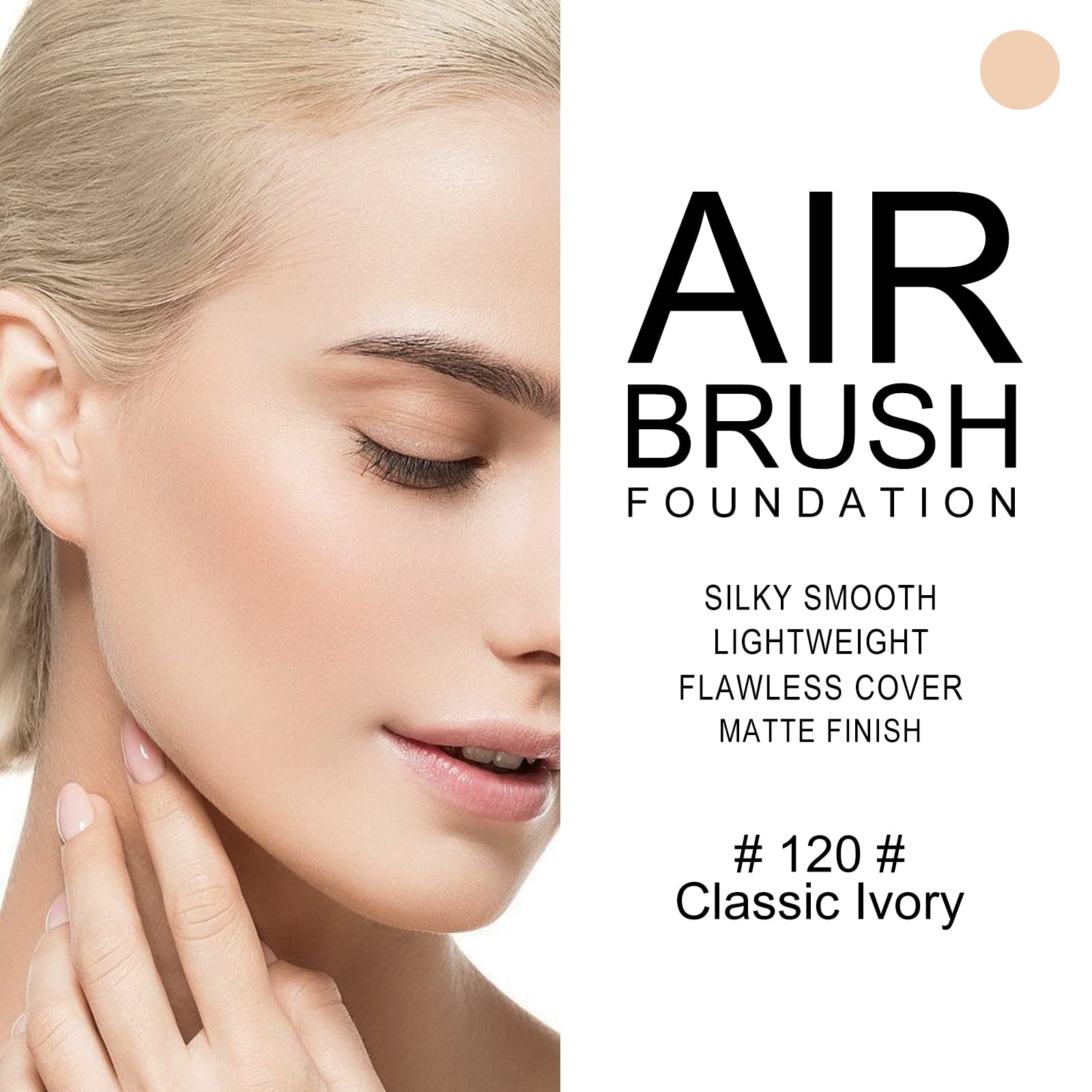 KYDA AirBrush Foundation Spray compact for on-the-go touch-ups.