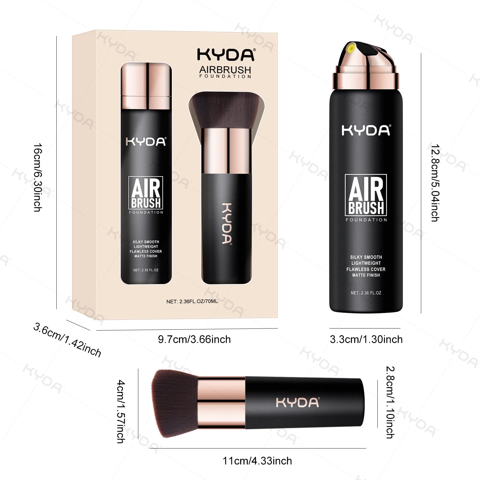 KYDA foundation suitable for all skin types for daily use.