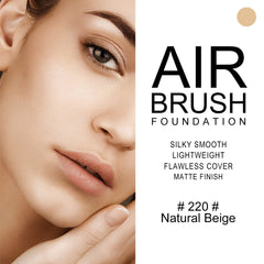 KYDA foundation brush application for smooth, crease-free makeup.
