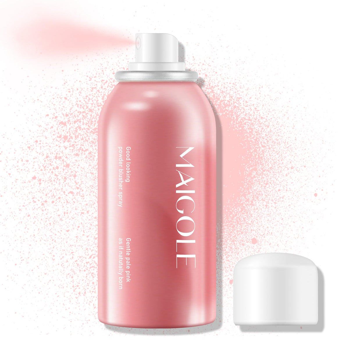 KYDA Liquid Blush Spray Natural Pink bottle delivering a soft, dewy flush