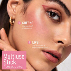 KYDA Mineral Color Balm lip application provides smooth blending and shine.