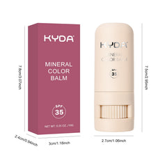 KYDA Mineral Color Balm compact packaging suggests portable beauty on the go.