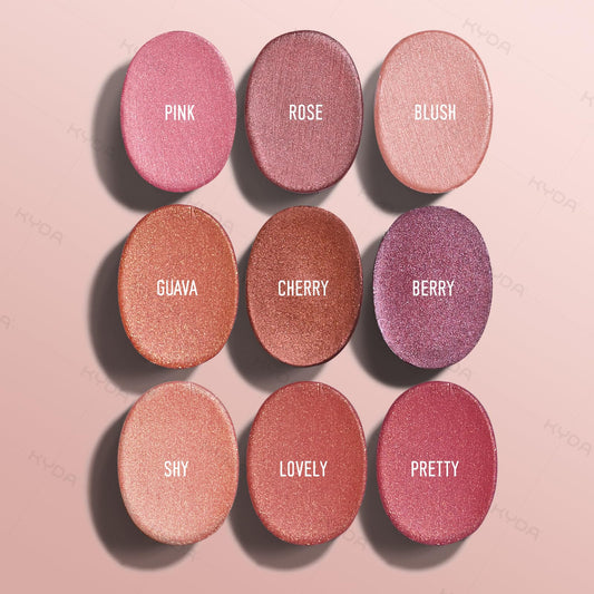 KYDA Mineral Color Balm lovely swatches show buildable shimmer for lips.