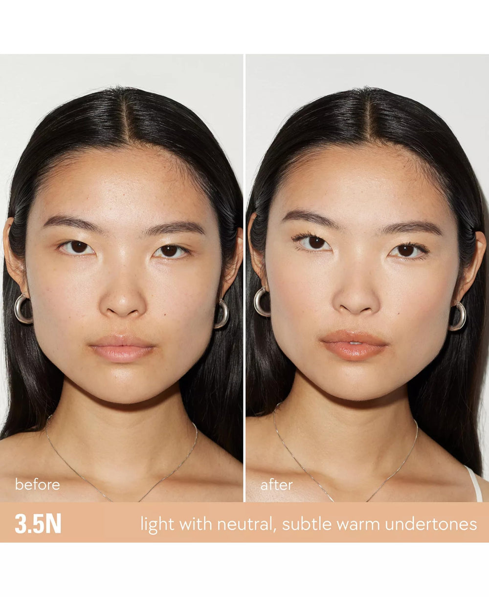 Kylie Cosmetics Power Plush Concealer swatches on skin showing buildable shade.