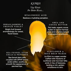 KYPRIS Lip Elixir Balm shea-softening component close-up.