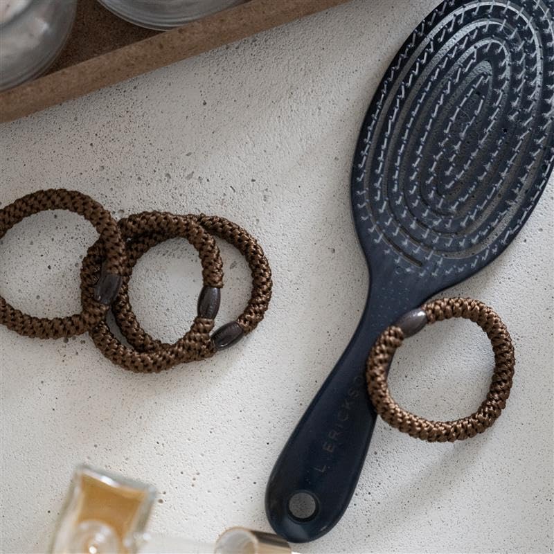 L. Erickson hair ties slip-free design prevents snagging during wear