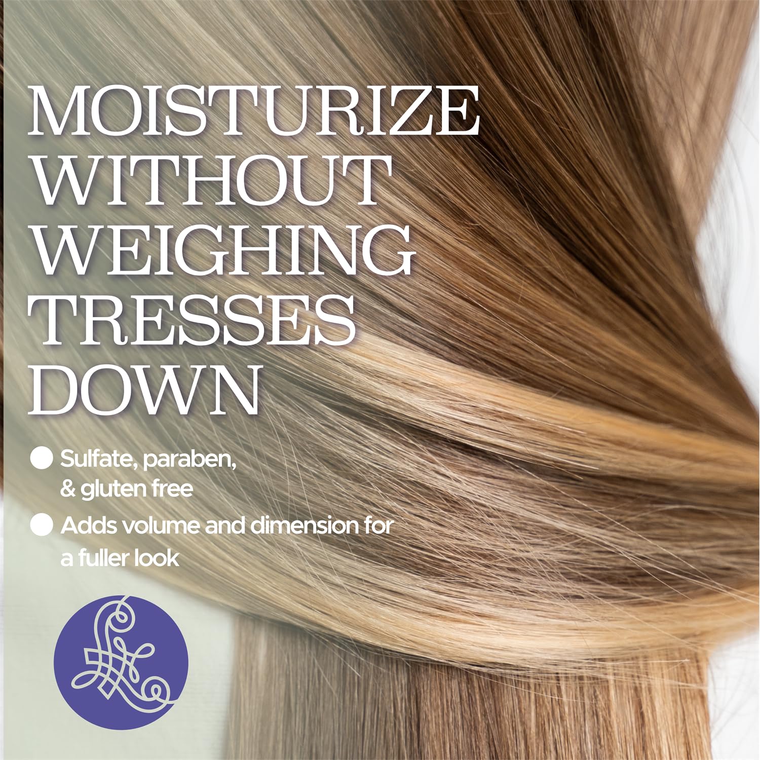 Luseta Biotin B-Complex Hair Oil dispenser releasing liquid for strengthening.