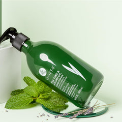After use, hair feels soft, shiny, and manageable with L LUSETA.