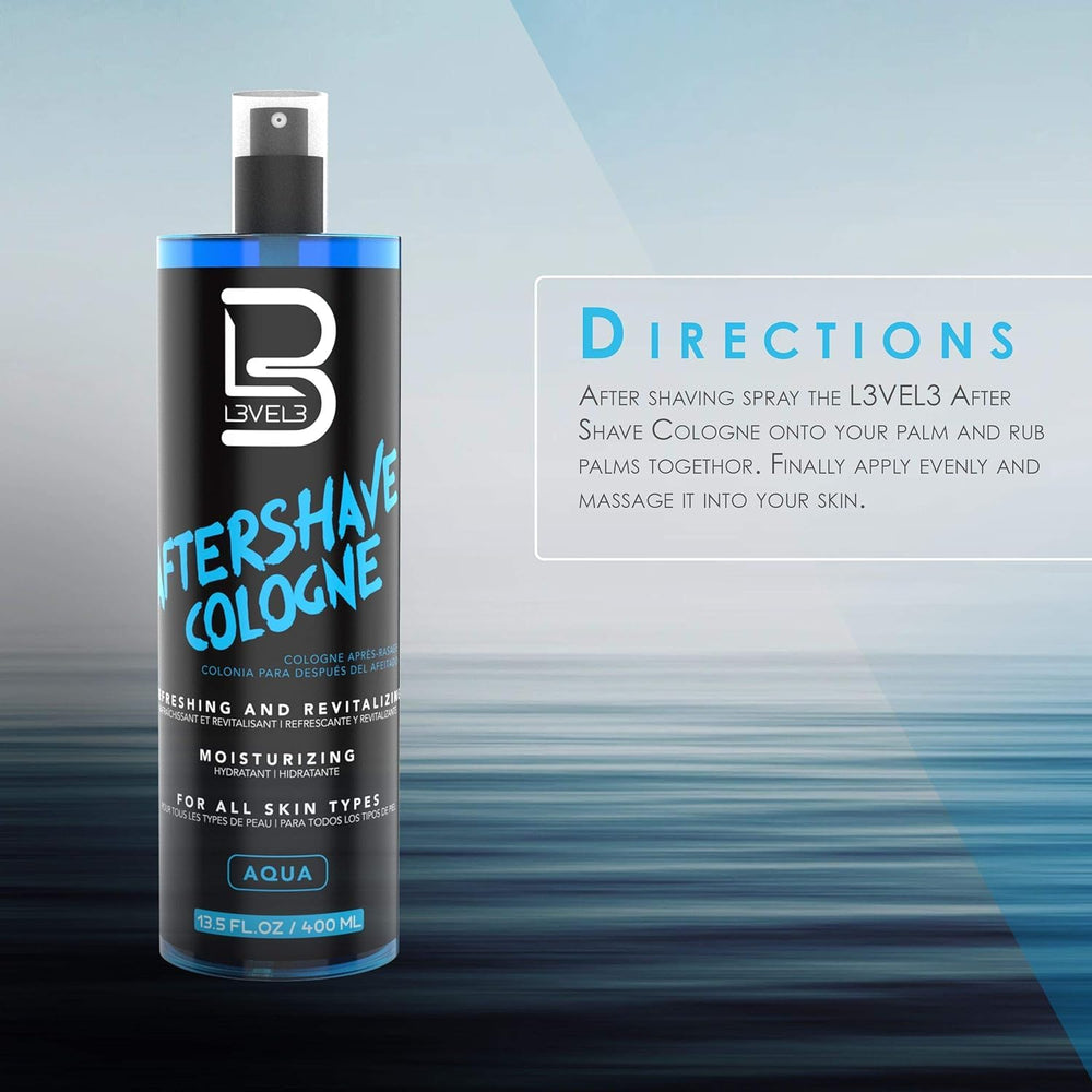 L3 Level 3 spray-dispense mist enables easy daily application after shaving