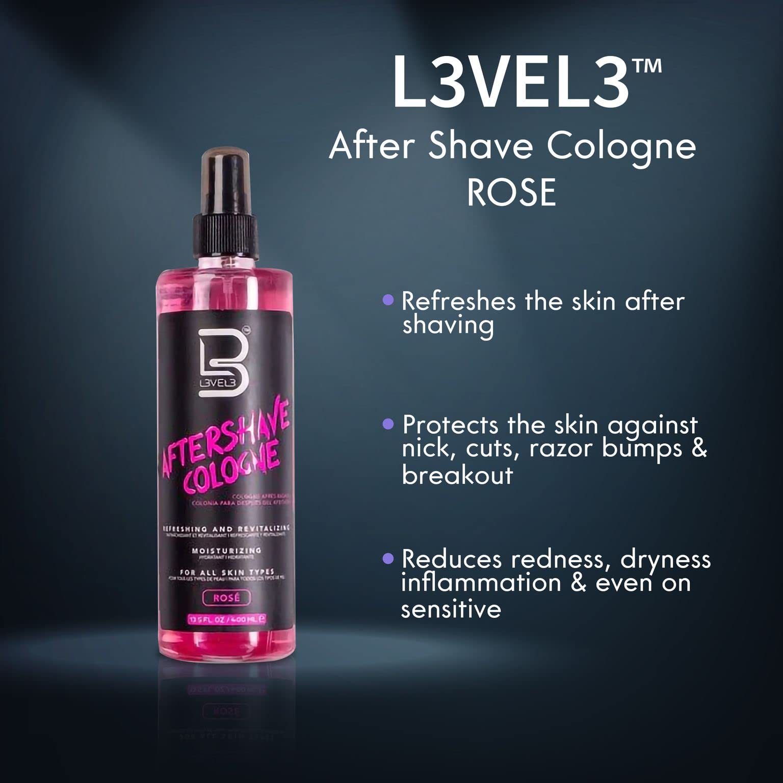 L3 Level 3 aftershave with styling powder included to help setting look.