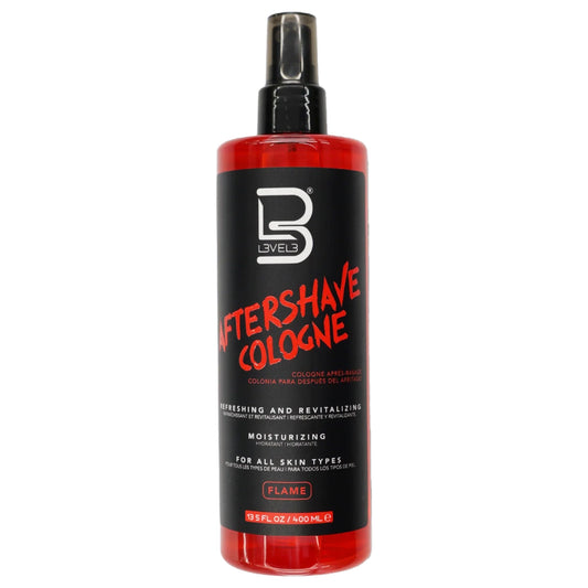 L3 Level 3 bottle demonstrates premium post-shave hydration.