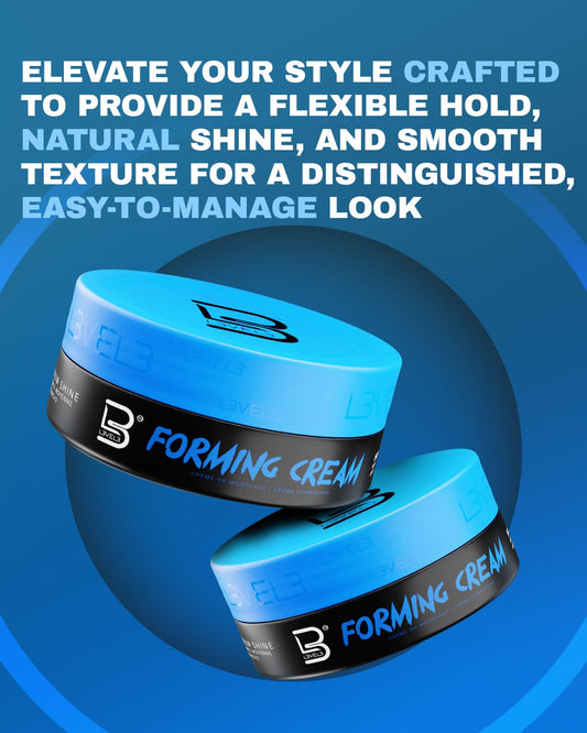 L3 Level 3 Forming Cream in hand shows smooth application and even distribution