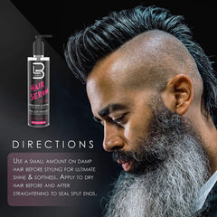 L3 Level 3 Hair Serum packaging highlighted for travel-friendly use.