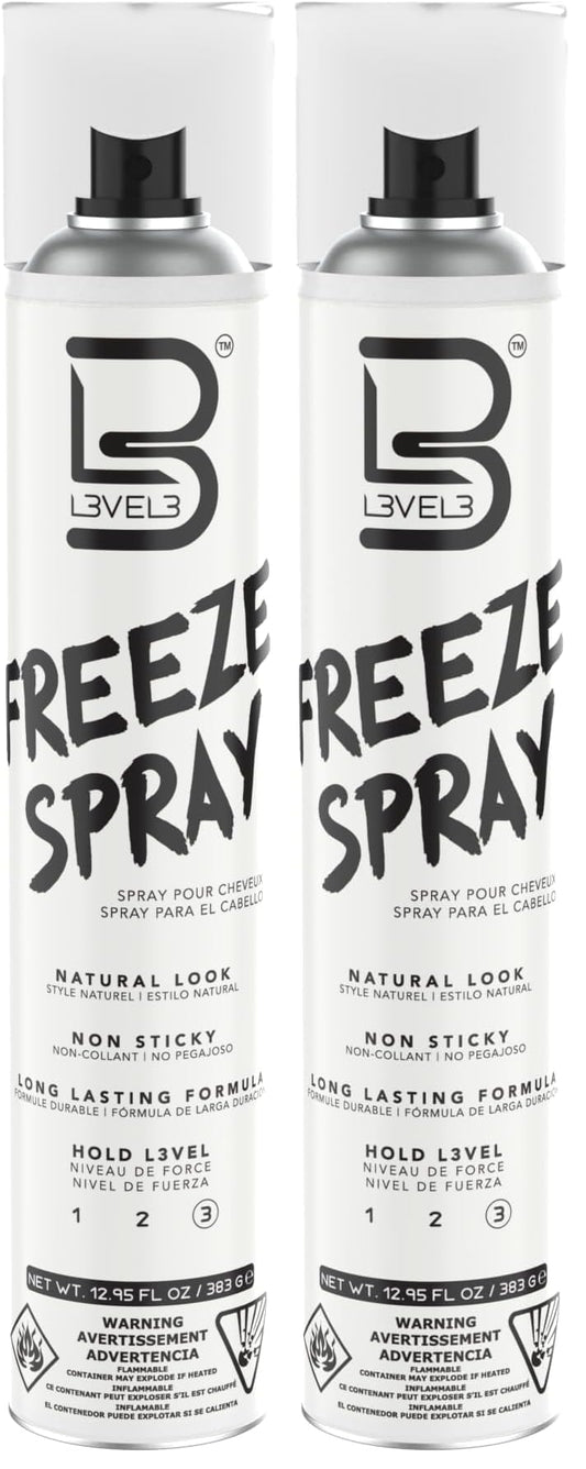 L3 Level 3 Hair Spray bottle showing extra hold for long-lasting style