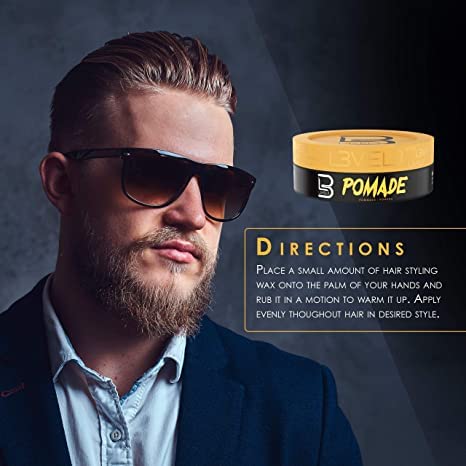 L3 Level 3 Pomade keratin-infused protection for healthier styling.