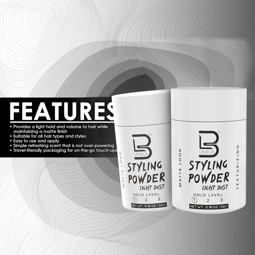 L3 Level 3 Travel Styling Powder texture and volume without grease
