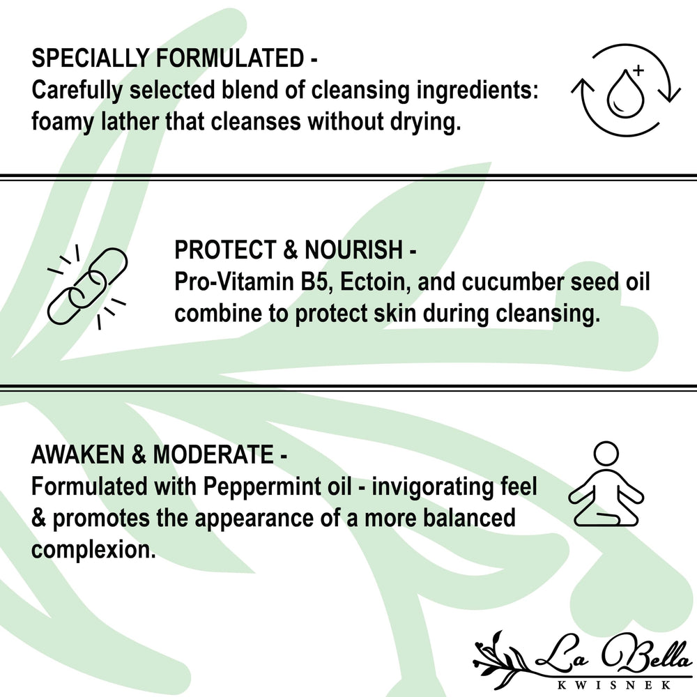 La Bella Kwisnek packaging in an airless bottle protects formula freshness.