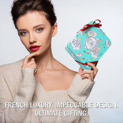 La Chatelaine Gardenia hand cream jar offers rich moisture for soft hands.