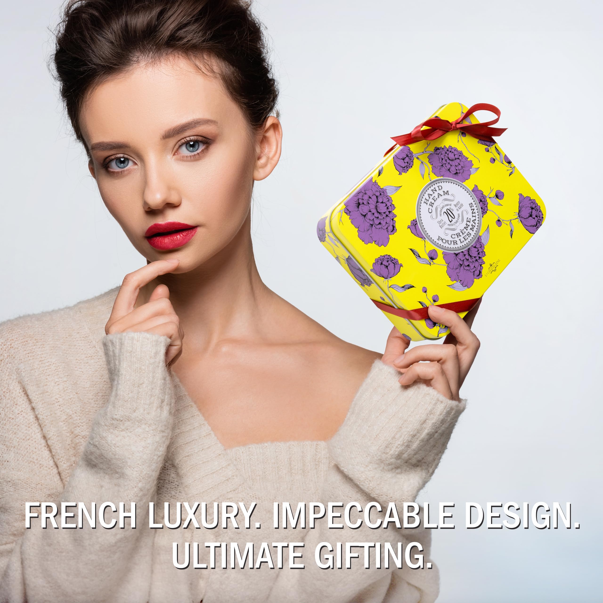La Chatelaine hand cream with argan oil, nourishes skin.