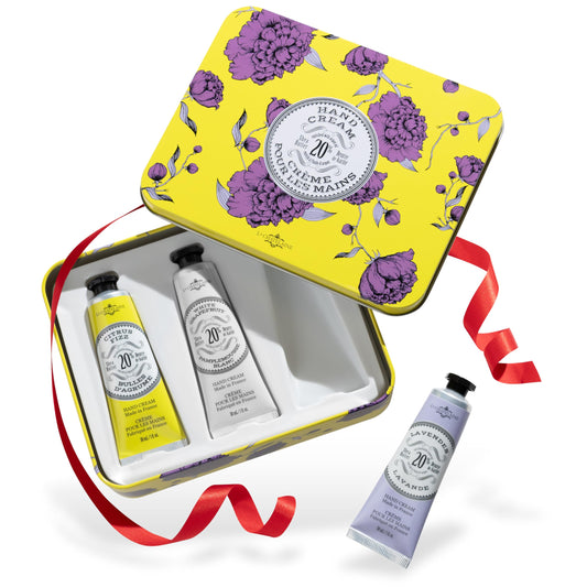 La Chatelaine hand cream gift set packaging, ideal for gifting occasions.