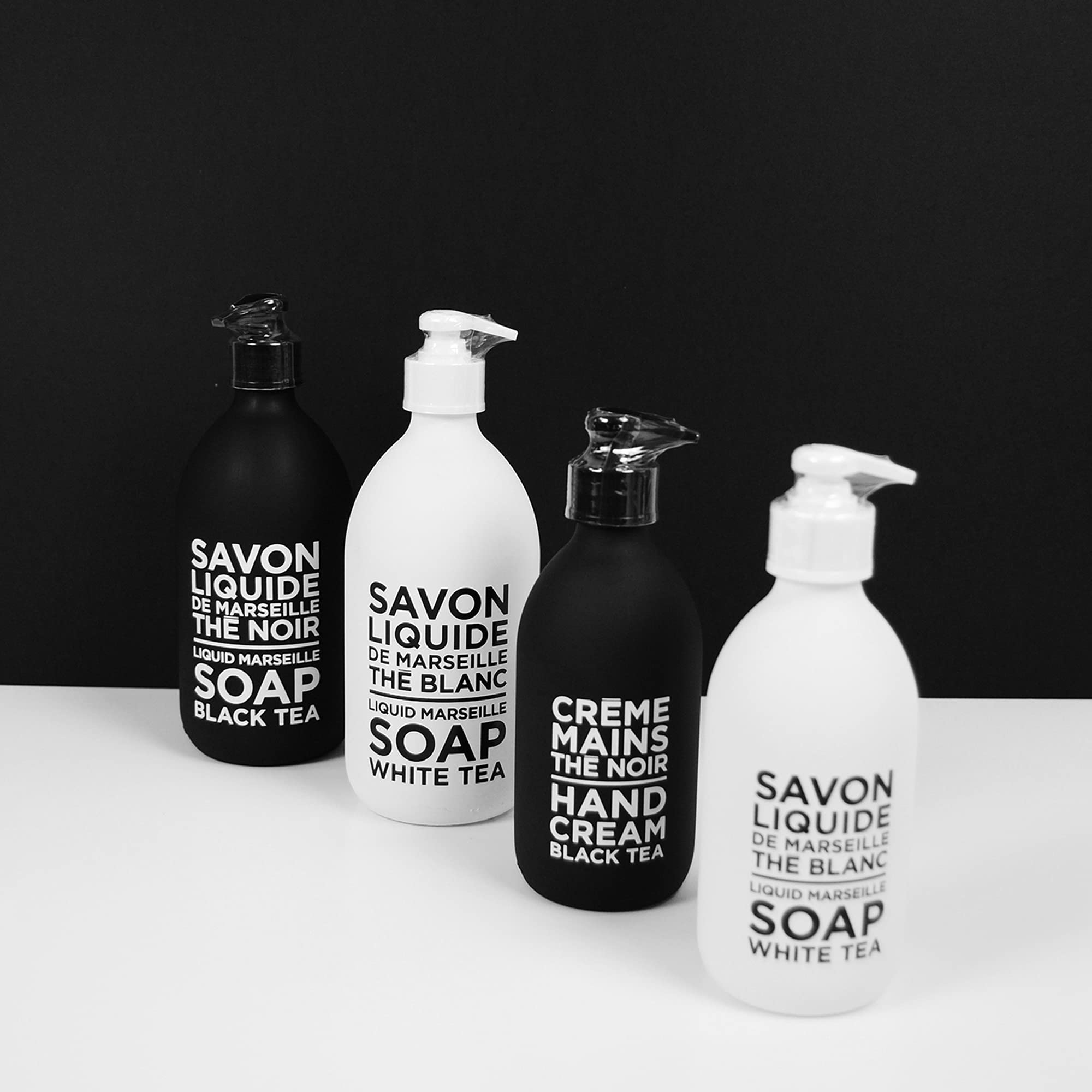 La Compagnie de Provence Black Tea hand cream tube for everyday moisture and softness.