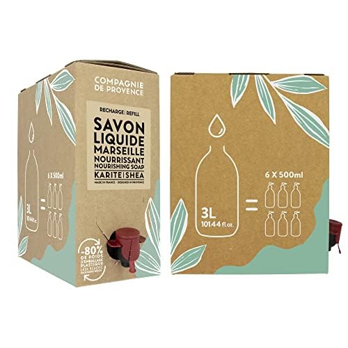 La Compagnie de Provence bottle with pour spout for easy refills.