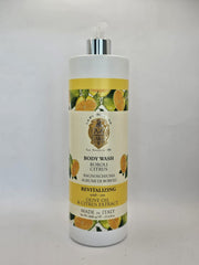 La Florentina Boboli Citrus Body Wash bottle showing olive oil enriched formula for nourished skin.