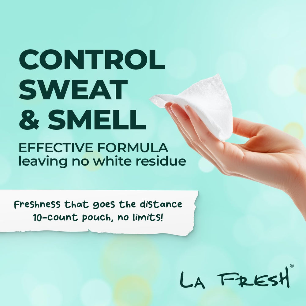 La Fresh antiperspirant wipe-gym-bag for post-workout freshness