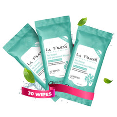 La Fresh antiperspirant wipes pack-3-10-count-pouches for on-the-go freshness