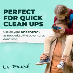 La Fresh antiperspirant wipes-sustainability-usa-made highlights ethical production