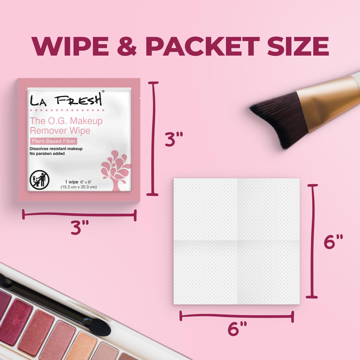 La Fresh makeup removal wipes with vitamin E for skin hydration