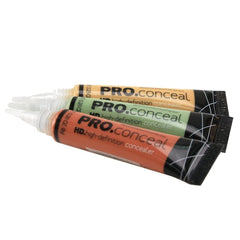 L.A. Girl green corrector swatch neutralizes redness and uneven skin tones.