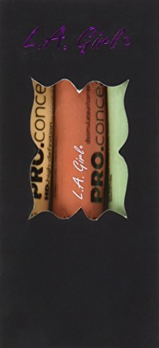 L.A. Girl orange corrector swatch neutralizes redness on skin.