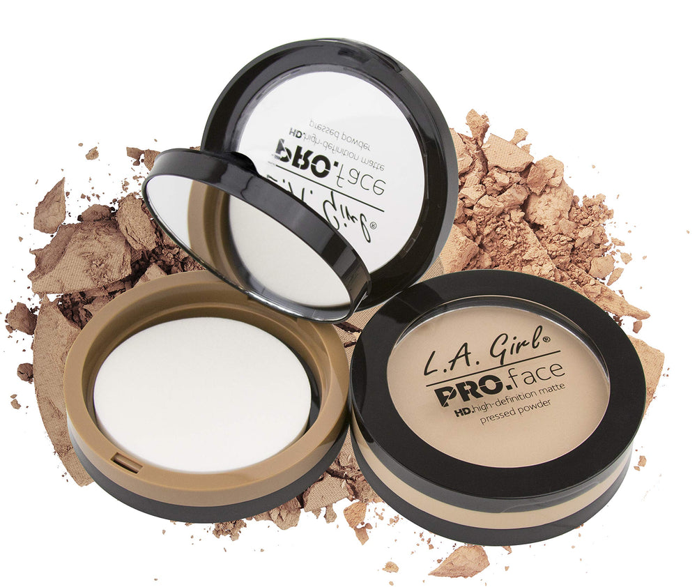L.A. Girl PRO.face Matte Powder Pack-3 displays three-pack convenience for oil control on the go.