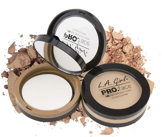L.A. Girl PRO.face Matte Powder Pack-3 displays three-pack convenience for oil control on the go.
