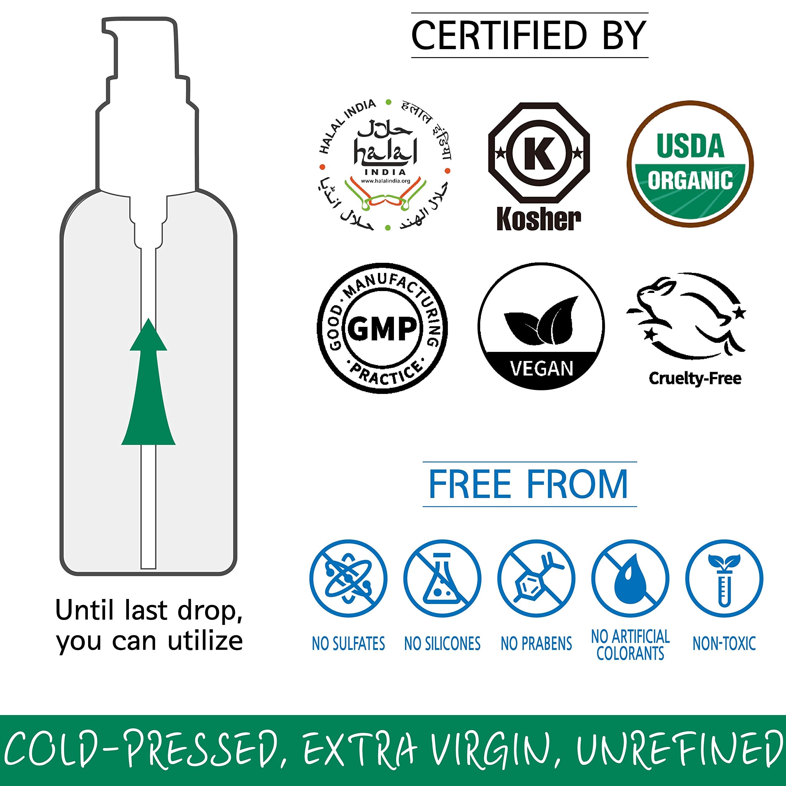 LA GREEN Moringa Oil hair treatment for shine and frizz control.