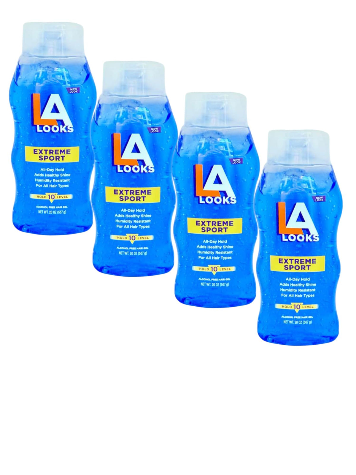 LA LOOK Extreme Hold Gel Level 10 bottle close-up showing strong control.