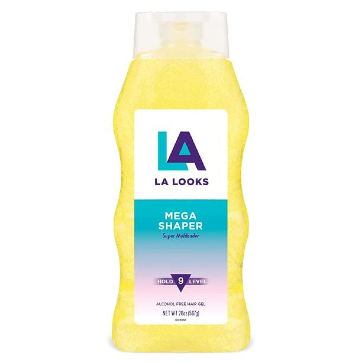 L.A. Looks Gel #9 Mega Mega Hold bottle delivers strong all-day hold