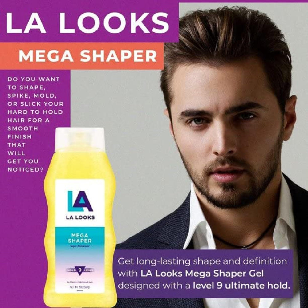 L.A. Looks Mega Mega Hold sleek ponytail demo shows control